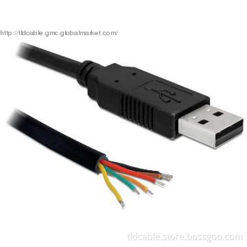 USB Male to TTL Cable 6 open wires
